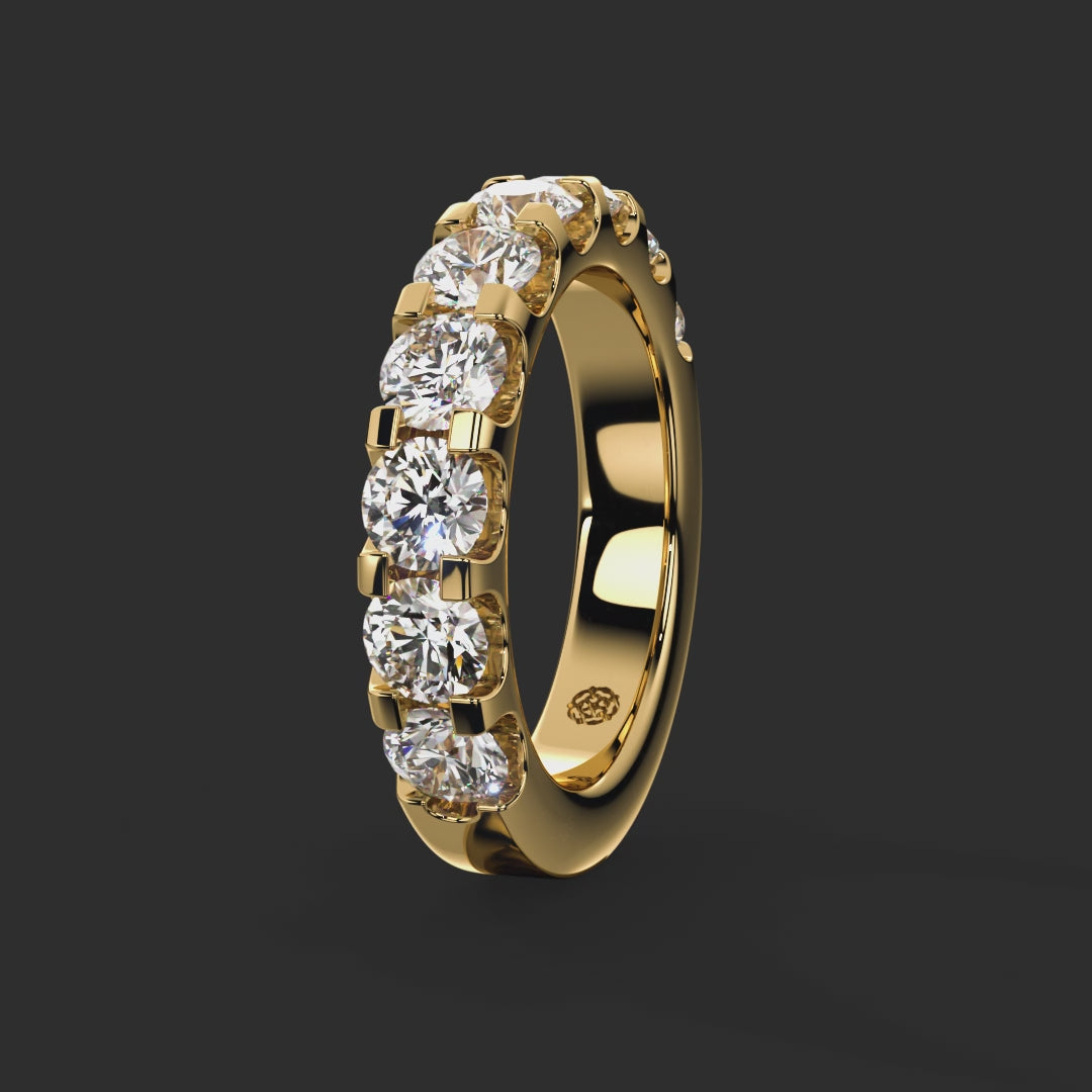2.00ct - 4.30mm Petergate Diamond Eternity Ring from Michael Isaac York  360-drag #metal_gold