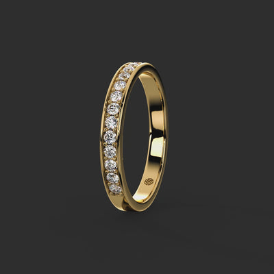 0.33ct - 2.60mm Heworth Diamond Wedding Ring from Michael Isaac York  360-drag #metal_gold