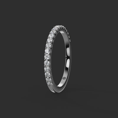 0.33ct - 1.70mm Petergate Diamond Eternity Ring from Michael Isaac York  360-drag #metal_platinum