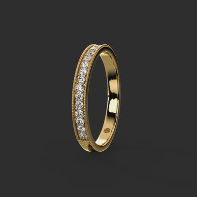 0.25ct - 2.50mm Marygate Diamond Eternity Ring from Michael Isaac York  360-drag #metal_gold