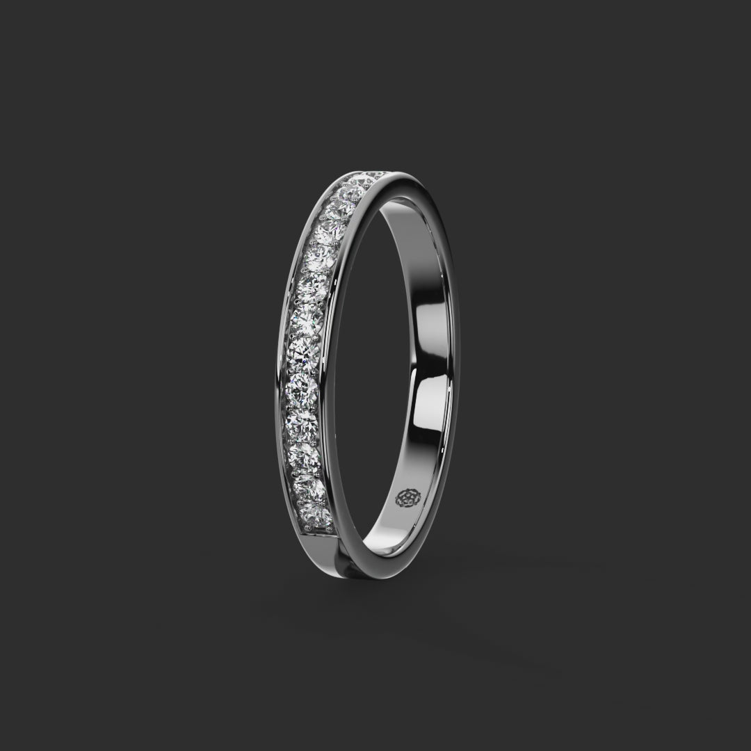 0.25ct - 2.50mm HeworthDiamond Wedding Ring from Michael Isaac York  360-drag #metal_platinum