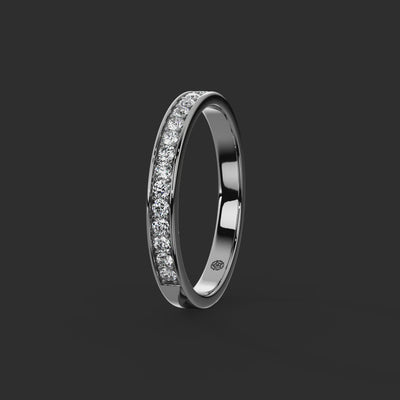 0.25ct - 2.50mm HeworthDiamond Wedding Ring from Michael Isaac York  360-drag #metal_platinum