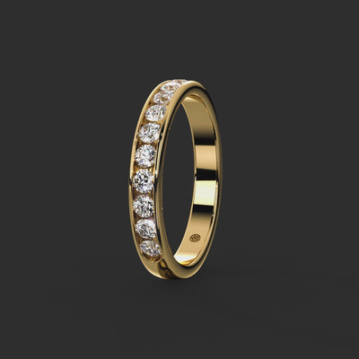 0.50ct — 3.00mm Rosendale Round Brilliant Cut Diamond Ring from Michael Isaac York  360-drag #metal_gold