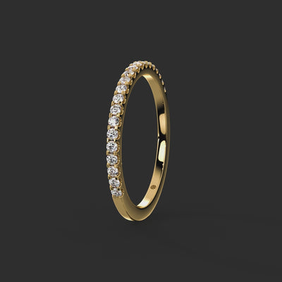 0.20ct - 1.50mm Petergate Diamond Eternity Ring from Michael Isaac York  360-drag #metal_gold