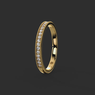 0.15ct - 2.20mm Marygate Diamond Wedding Ring from Michael Isaac York  360-drag #metal_gold