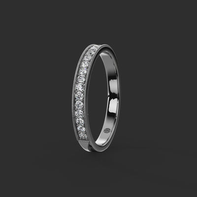 0.25ct - 2.50mm Marygate Diamond Eternity Ring from Michael Isaac York  360-drag #metal_platinum