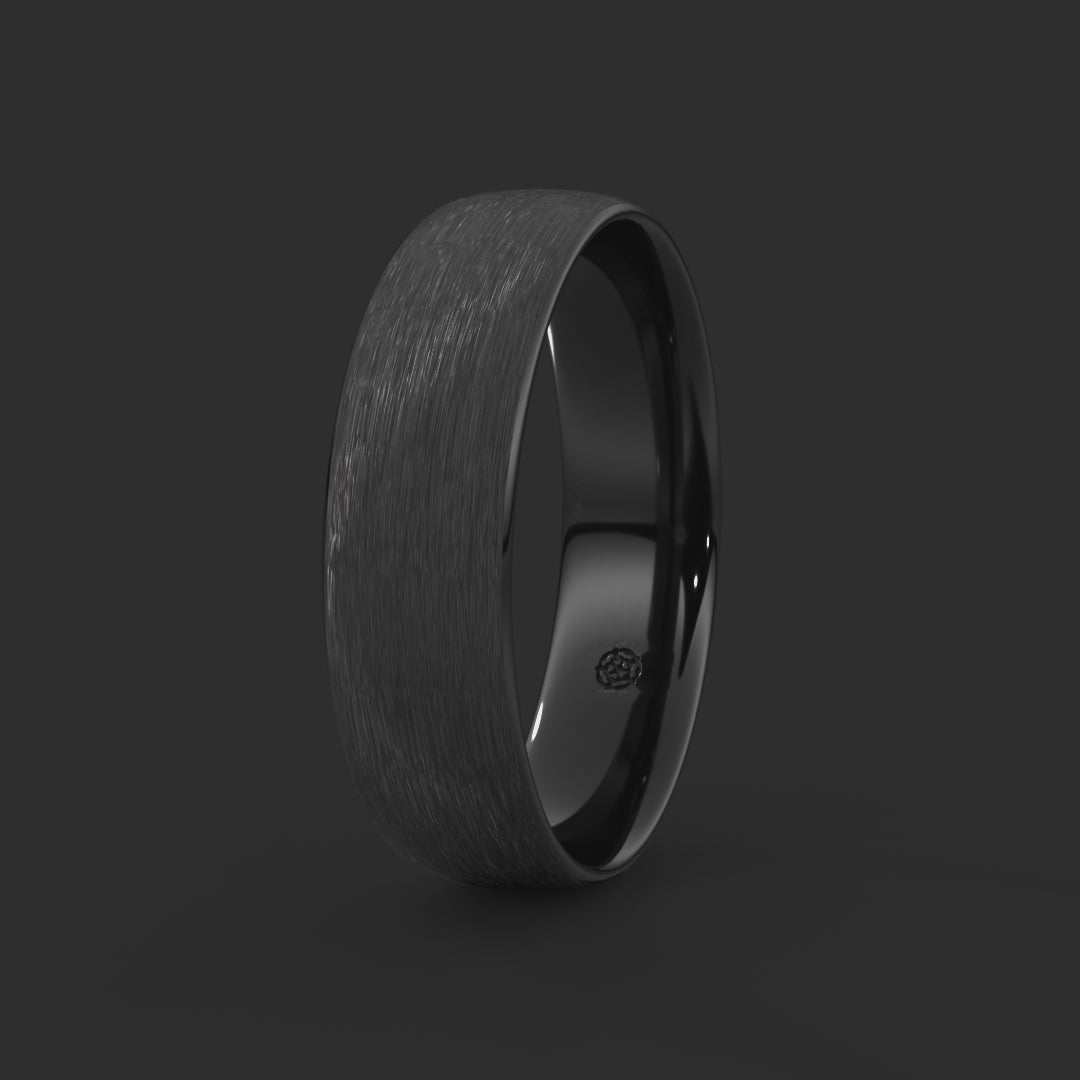 Traditional Court Bespoke Wedding Ring 360-drag #metal_zirconium #Ring Finishing_Brushed