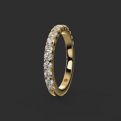 0.75ct - 2.40mm Petergate Diamond Eternity Ring from Michael Isaac York  360-drag #metal_gold