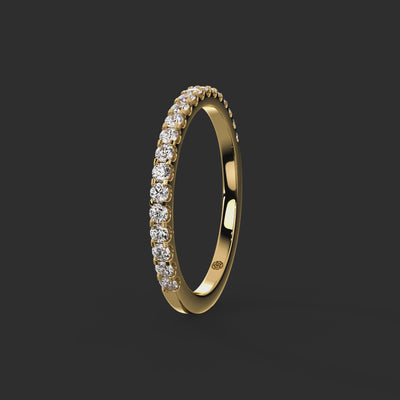 0.33ct - 1.70mm Petergate Diamond Eternity Ring from Michael Isaac York  360-drag #metal_gold