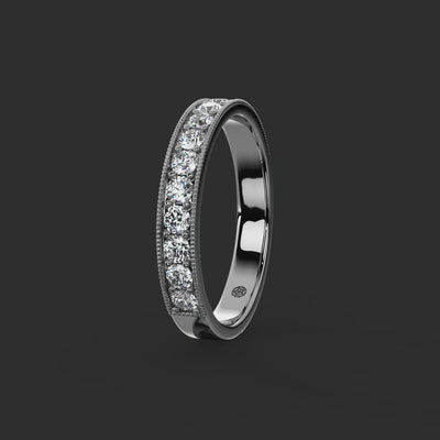0.50ct - 3.10mm Marygate Diamond Wedding Ring from Michael Isaac York  360-drag #metal_platinum
