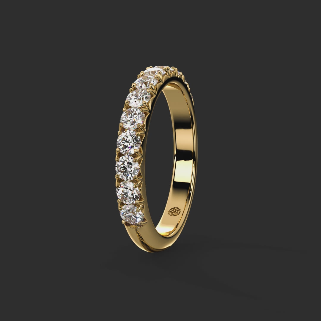 0.75ct - 2.90mm Stonegate Diamond Eternity Ring from Michael Isaac York  360-drag #metal_gold