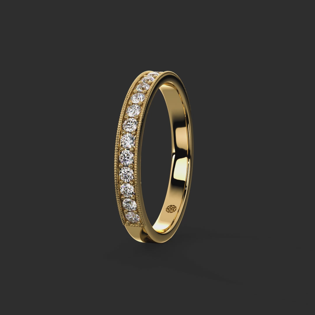 0.33ct - 2.60mm Marygate Diamond Eternity Ring from Michael Isaac York  360-drag #metal_gold