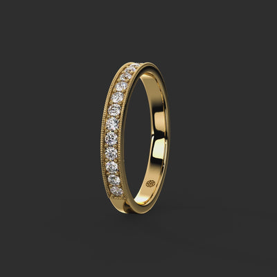 0.33ct - 2.60mm Marygate Diamond Eternity Ring from Michael Isaac York  360-drag #metal_gold