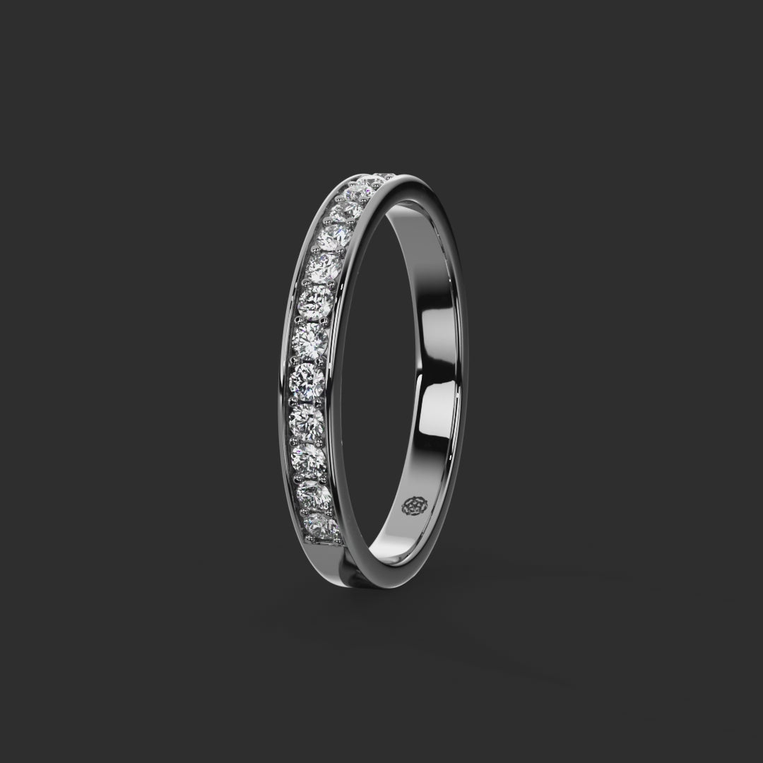 0.33ct - 2.60mm Heworth Diamond Wedding Ring from Michael Isaac York  360-drag #metal_platinum