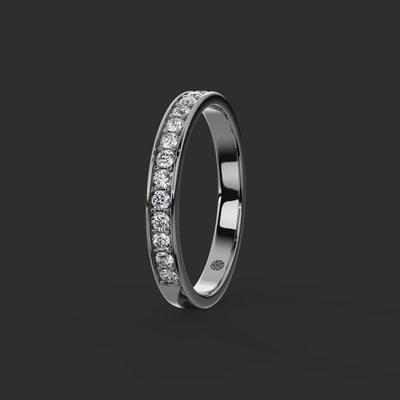 0.33ct - 2.60mm Heworth Diamond Wedding Ring from Michael Isaac York  360-drag #metal_platinum
