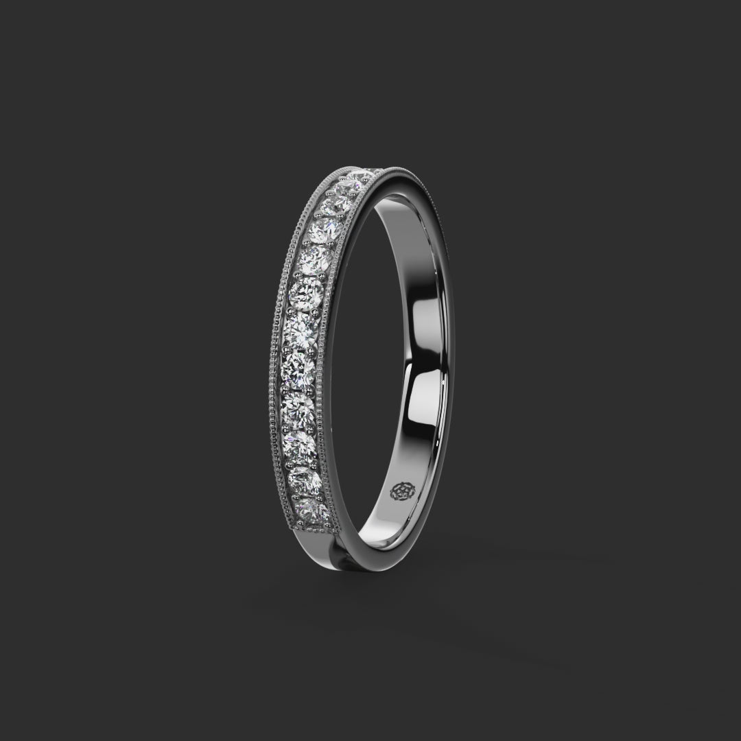 0.33ct - 2.60mm Marygate Diamond Eternity Ring from Michael Isaac York  360-drag #metal_platinum