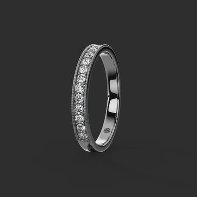 0.33ct - 2.60mm Marygate Diamond Eternity Ring from Michael Isaac York  360-drag #metal_platinum