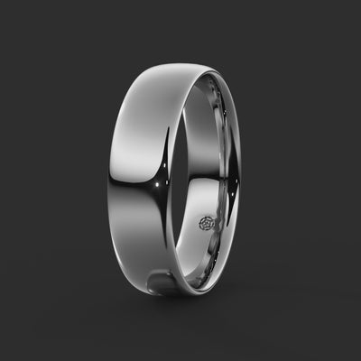 Traditional Court Bespoke Wedding Ring from Michael Isaac York 6mm  360-drag #metal_platinum