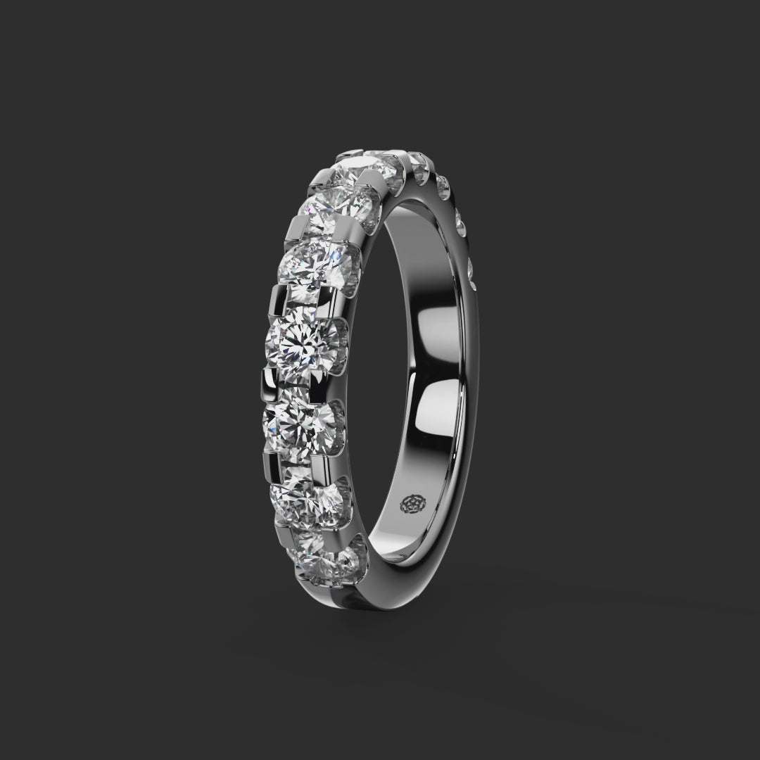 1.50ct - 3.60mm Petergate Diamond Eternity Ring from Michael Isaac York  360-drag #metal_platinum