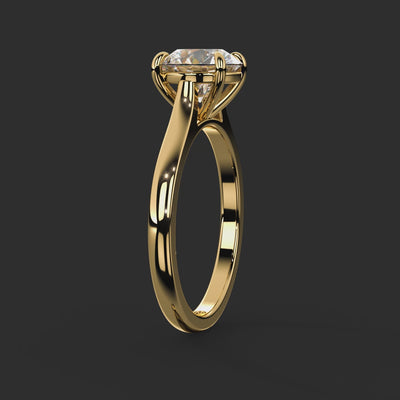 Bootham №1 Round Engagement Ring from Michael Isaac #metal_gold #drag-360