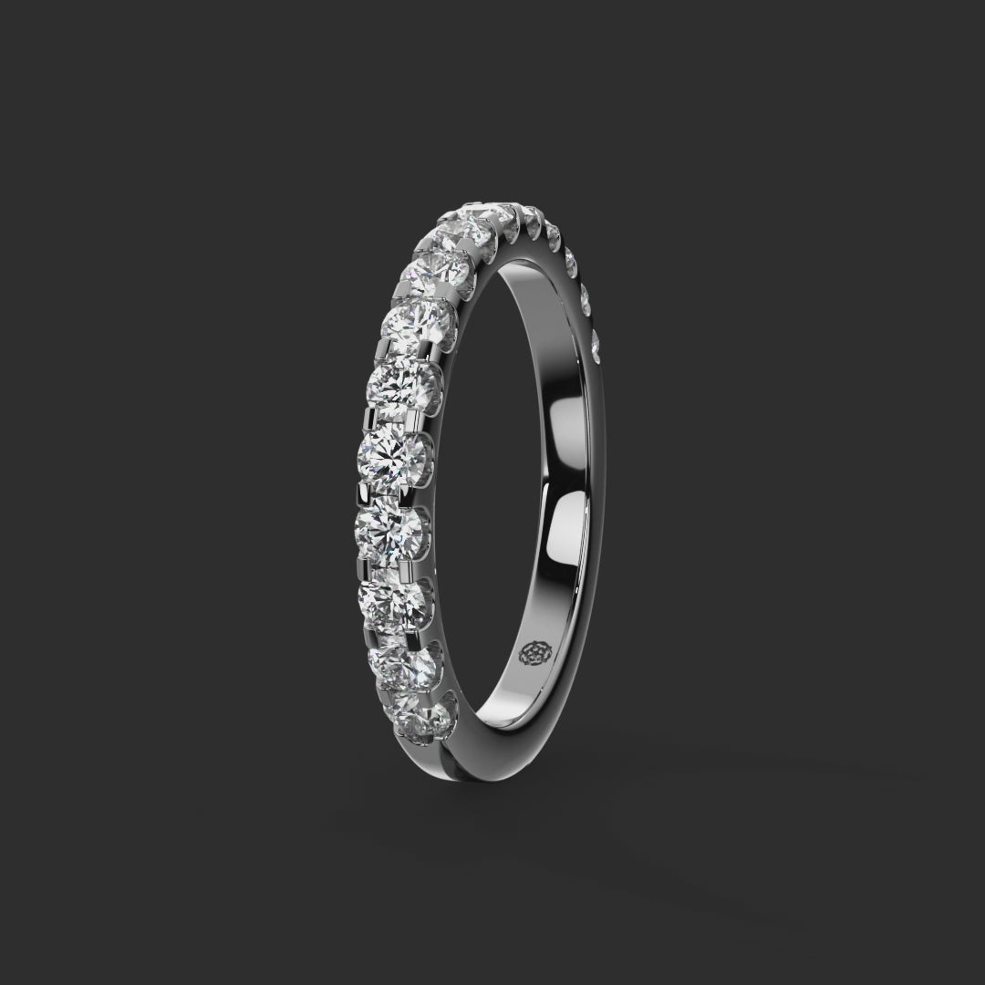 0.75ct - 2.40mm Petergate Diamond Eternity Ring from Michael Isaac York  360-drag #metal_platinum