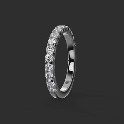 0.75ct - 2.40mm Petergate Diamond Eternity Ring from Michael Isaac York  360-drag #metal_platinum