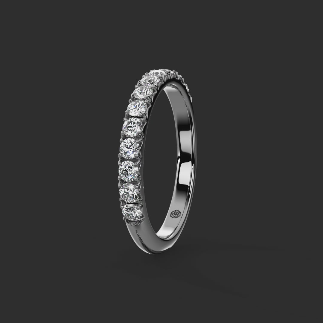 0.50ct - 2.40mm Stonegate Diamond Wedding Ring from Michael Isaac York  360-drag #metal_platinum