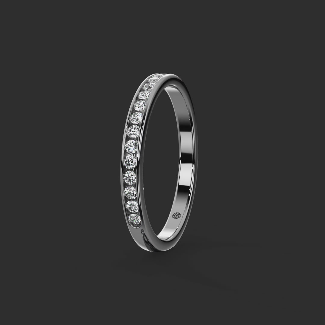0.20ct - 2.20mm Rosendale Diamond Eternity Ring from Michael Isaac York  360-drag #metal_platinum