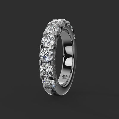 2.00ct - 4.30mm Petergate Diamond Eternity Ring from Michael Isaac York  360-drag #metal_platinum