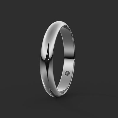 D-shape Bespoke Wedding Ring 4mm from Michael Isaac York  360-drag #metal_platinums