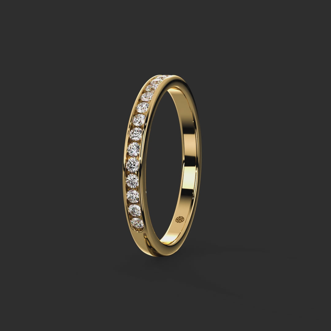 0.20ct - 2.20mm Rosendale Diamond Eternity Ring from Michael Isaac York  360-drag #metal_gold