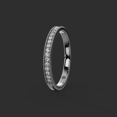 0.15ct - 2.20mm Marygate Diamond Wedding Ring from Michael Isaac York  360-drag #metal_platinum