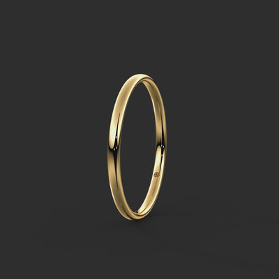 Traditional Court Wedding Ring 1.5mm  360-drag #metal_gold