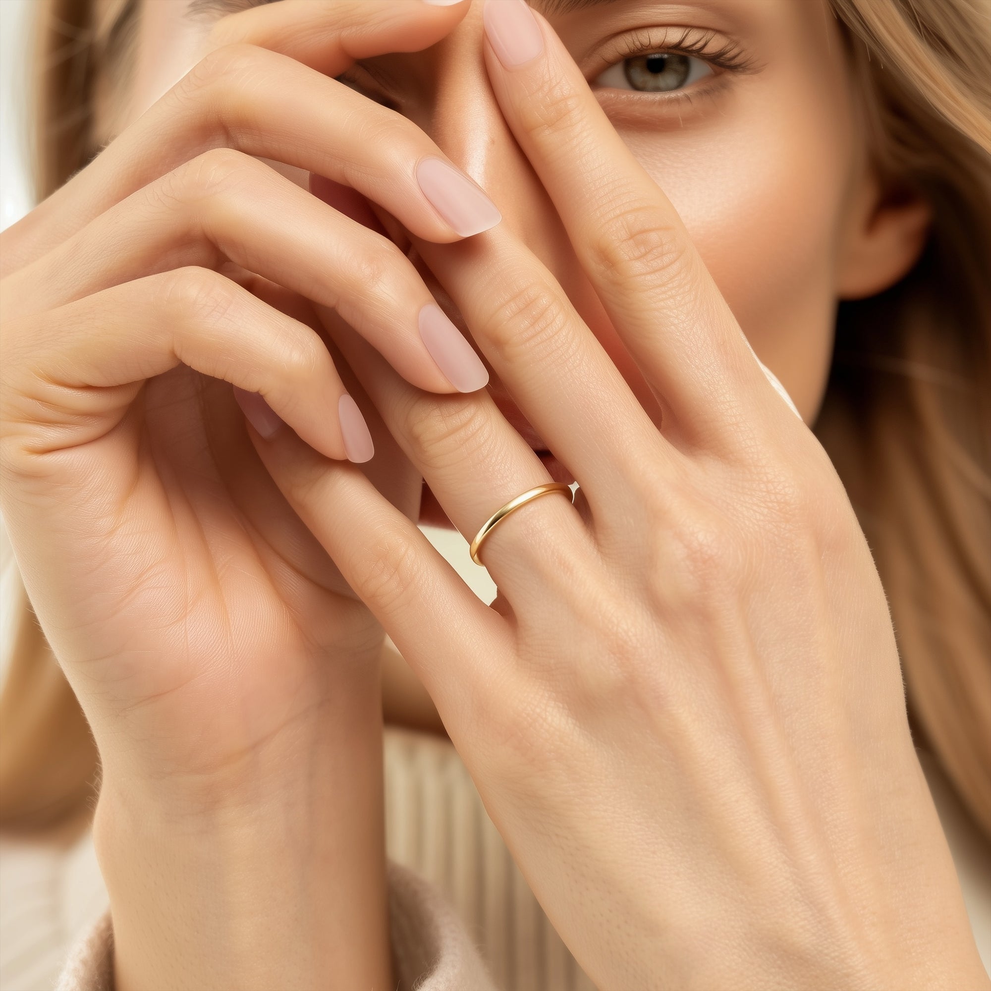 Traditional Court wedding bespoke ring 1.5mm #metal_gold