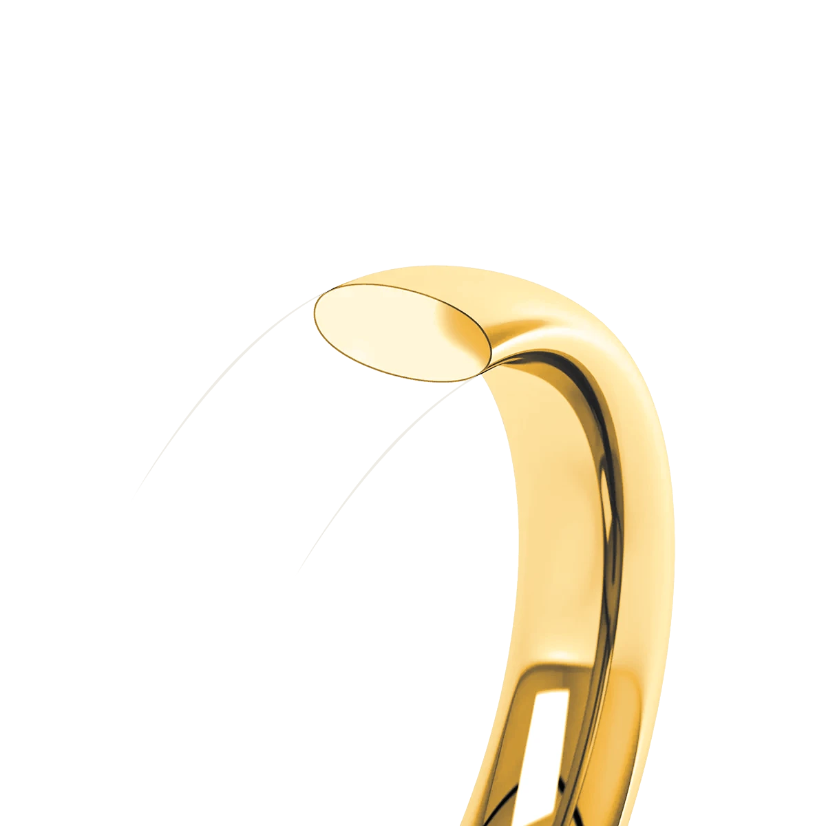 Traditional Court Wedding Ring Profile #metal_gold