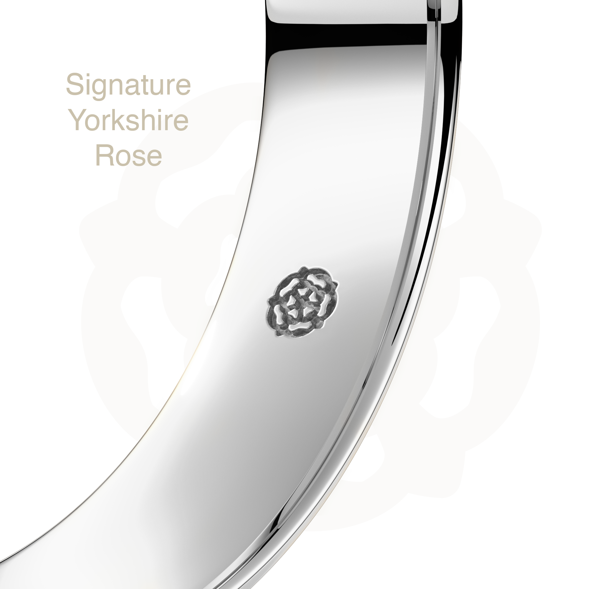 Yorkshire Rose signature stamp #metal_platinum